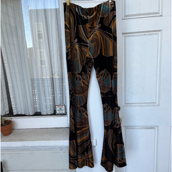 Free People Butterfly velvet Bell Bottoms - Picture 4 of 6